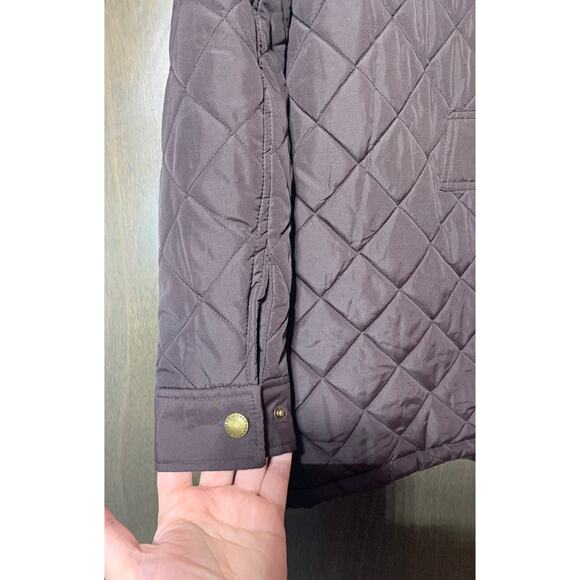Lauren ralph lauren petite extra small xs brown jacket quilted - Picture 6 of 7